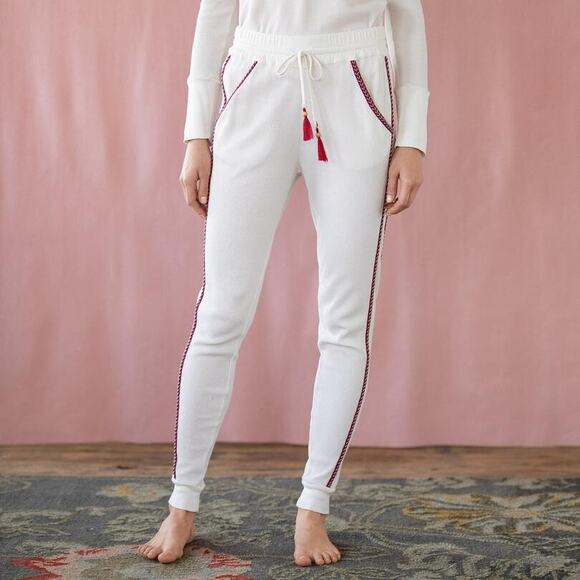 Sundance Womens Ingrid Henley Comfy Casual Pants Thermal Knit Southwestern Small - Picture 3 of 9